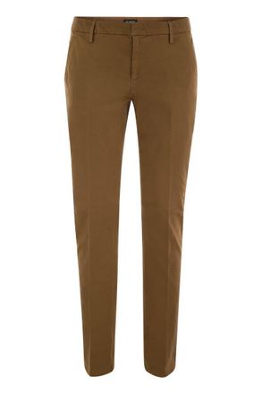 Dondup Spiritissimo - Regular Chino Trousers In Light Gabardine