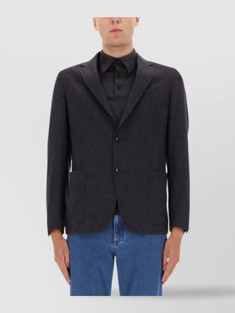 Ermenegildo Zegna notch lapel jacket with single vent and pockets