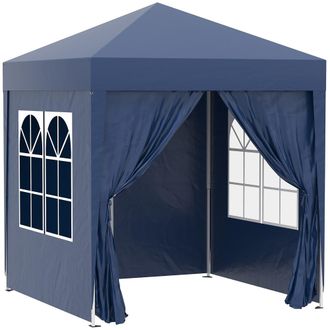 OUTSUNNY Carpa plegable 200x200x245 cm azul