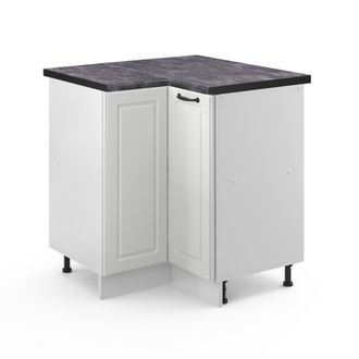 Vicco Armario De Esquina R-line, Blanco Casa De Campo, 75.6 Cm, Et Antracita