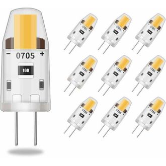 OEM Bombillas Led Regulables G4, 3 W (equivalente A Una Bombilla Hal&oacute;gena De 30 W), Luz Blanca C&aacute;lida De 95 Lm, Ahorro De Energ&iacute;a, Sin Parpadeo, 12 V Cc, 