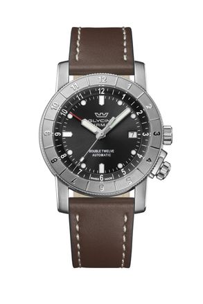 Glycine Mens Ariman Double Twelve 42mm Automatic Watch