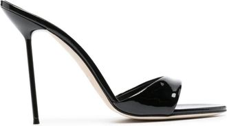 PARIS TEXAS Schoenen, Dames, Zwart, 36 EU, Leer, Hoge Stiletto Sandaal