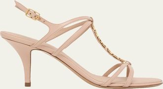 Ferragamo 70mm Tiane Leather Sandals