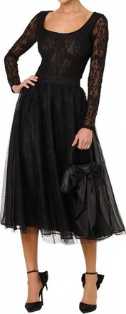 Astr Haniya Lace Bodysuit In Black