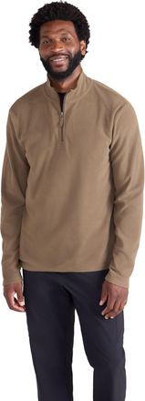 Mountain Warehouse Camber II Mens Half-Zip Fleece - Lightweight & Quick Dry Microfleece - Autumn, Winter, Outdoors Light Brown 3XL