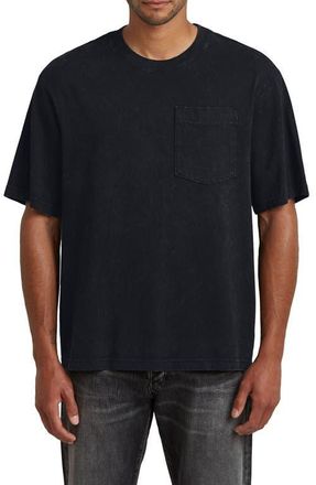G-Star Acid Wash Boxy Fit Organic Cotton Pocket T-Shirt in Acid Dark Black at Nordstrom, Size Large