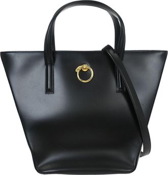 Cartier Cartier Panth&egrave;re Handbag Leather Black Leather Handbag (Pre-Owned)