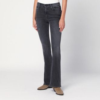 Mother Womens The Weekender Cropped Jeans In Grey Cotton - Size 31 (Waist)