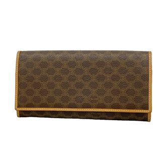 Celine Brown Pvc Long Wallet (Bi-Fold) (Pre-Owned)