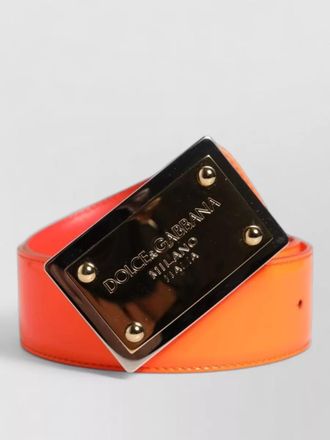 Dolce & Gabbana leather logo buckle belt