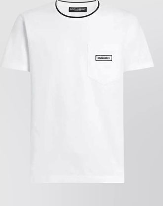 Dolce & Gabbana cotton logo-pocket t-shirt