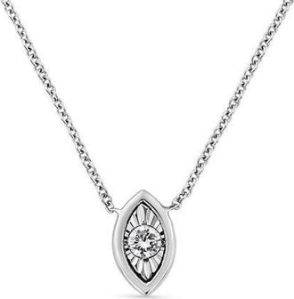 House of Brilliance 10K White Gold 1/10 ctw Miracle Set Round-Cut Diamond Mixed Shape in Marquise Shape at Nordstrom