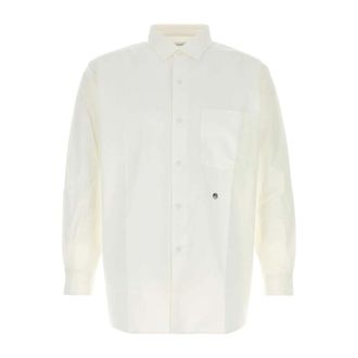 Nanam&iacute;ca Casual Shirts, male, White, Size: L Regular Collar Wind Shirt
