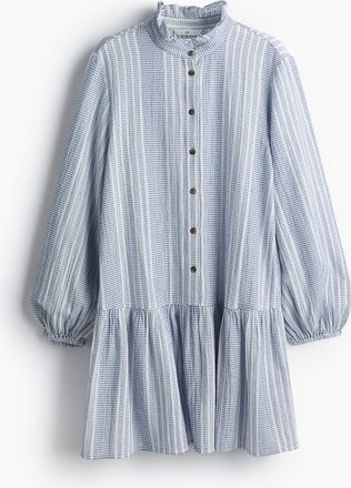 H&M Kleid mit Volantkragen - White