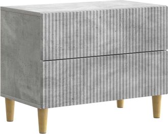 vidaXL Armario De Noche Con Caj&oacute;n Gris Hormig&oacute;n 62 X 34,5 X 48 Cm Vidaxl