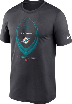Nike Miami Dolphins Legend Icon Nike Mens Dri-FIT NFL T-Shirt in Grey | NKGK06F9P-NDB