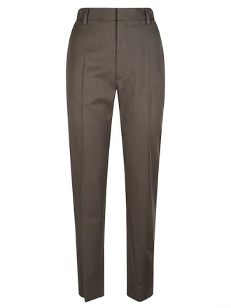 Victoria Beckham Extended Pocket Virgin Wool Straight-Leg Pants