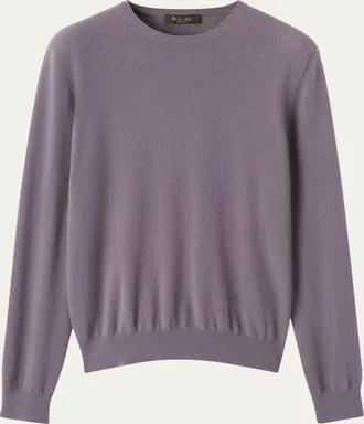 Loro Piana Mens Sergio Cashmere Crewneck Sweater