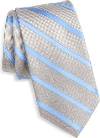 Nordstrom Dillane Stripe Silk Tie in Grey at Nordstrom