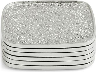 Michael Aram Shagreen Set of 6 Coasters in Silver at Nordstrom Rack
