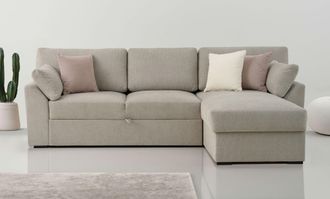 HOME AFFAIRE Ecksofa »Citry« Breite 246 cm, Chenille, Bettfunktion, Bettkasten, L-Form