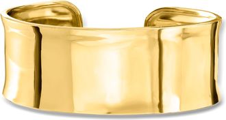 Ross-Simons Italian 18kt Gold Over Sterling Polished Cuff Bracelet