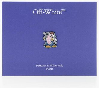 Off-white Enamelled Metal Lace Charm CAT size One Size
