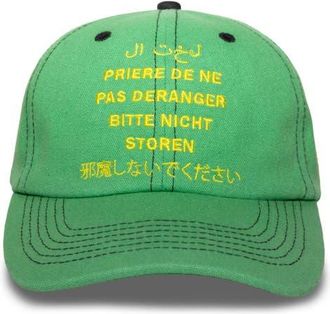 Pleasures Disturb Cotton Twill Baseball Cap in Green at Nordstrom