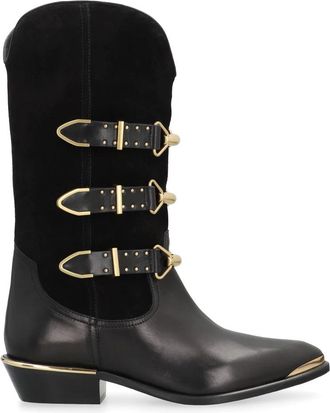 Isabel Marant Schoenen, Dames, Zwart, 36 EU, Leer, Mexia Leren Laarzen