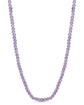Jewelmak 14K Pink Amethyst Necklace