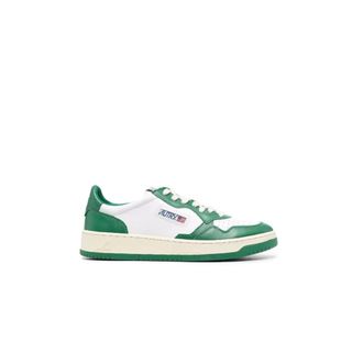 Autry Groene Leren Lage Sneaker - Heren - Sneakers - Groen - 44 EU - Schoenen