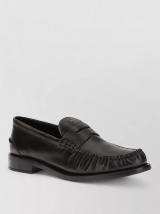 Prada leather slip-on loafers