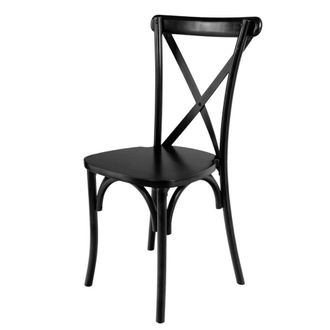 OEM Silla De Cocina R&uacute;stica De Madera Para Banquetes Furvero, Estilo Boho, De Madera De Haya Negra N