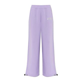 Versace Jeans Couture Sweatpants, female, Purple, Size: XS Sweatpants with cuffed legs
