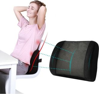 Trade Shop Trade Shop - Respaldo Con Masaje Ergon&oacute;mico Atr&aacute;s Soporte Lumbar C&aacute;mara De Autos Oficina