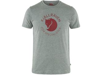 Fj&auml;llr&auml;ven Fox T-Shirt Mens Clothing Grey Melange : 2XL, Cotton/Jersey/Polyester