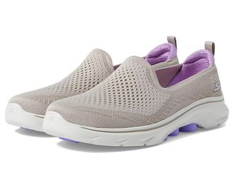Skechers Go Walk 7 Vina Womens Walking Shoes Taupe/Lavender : 10.5 B - Medium, Rubber