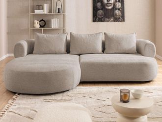HOME AFFAIRE Ecksofa »LUSSAC L-Form Design-Sofa mit Zierkissen, Masse B/T/H: 257/159/78 cm« hoher Sitzkomfort und modernes Design, Sofa ohne Bettfunktion