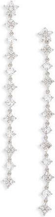Tasha Crystal Linear Drop Earrings in Silver at Nordstrom Rack