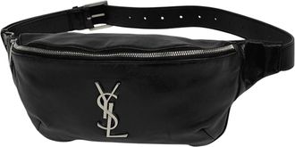 Saint Laurent Black Leather Sling Bag (Pre-Owned)