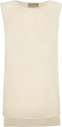 Cortana Lil- top de ramio marfil- - Dames - Tops zonder mouwen - Beige - XS - Tops