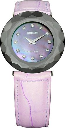 Jowissa Pink Leather Band Mother Of Pearl Watch