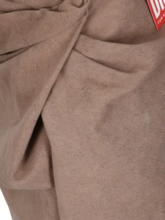 Diesel Draped Cotton Marl Skirt - Brown