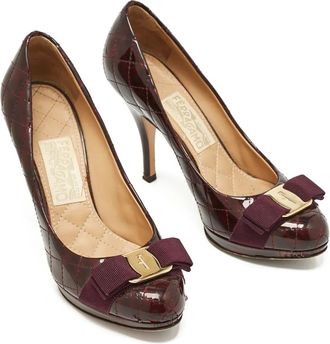 Ferragamo Pumps Vara Bow 100mm - Rosso
