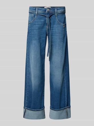Gang Loose Fit Jeans mit Bindeg&uuml;rtel Modell CLAIRE in Blau, Gr&ouml;&szlig;e 31