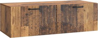 vidaXL Mueble Para Tv De Pared Madera Envejecida 98 X 41 X 30 Cm Vidaxl
