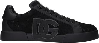 Dolce & Gabbana Dolce&Gabbana Sneakers Portofino Damens Spitze Schwarz