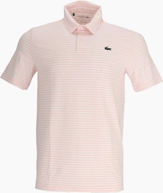 Lacoste Mens Crocodile Logo Collared Polo Shirt - Pink - Size: 40