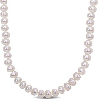 Mimi & Max 5-6mm Cultured Freshwater Pearl 18 Strand with Sterling Silver Clasp